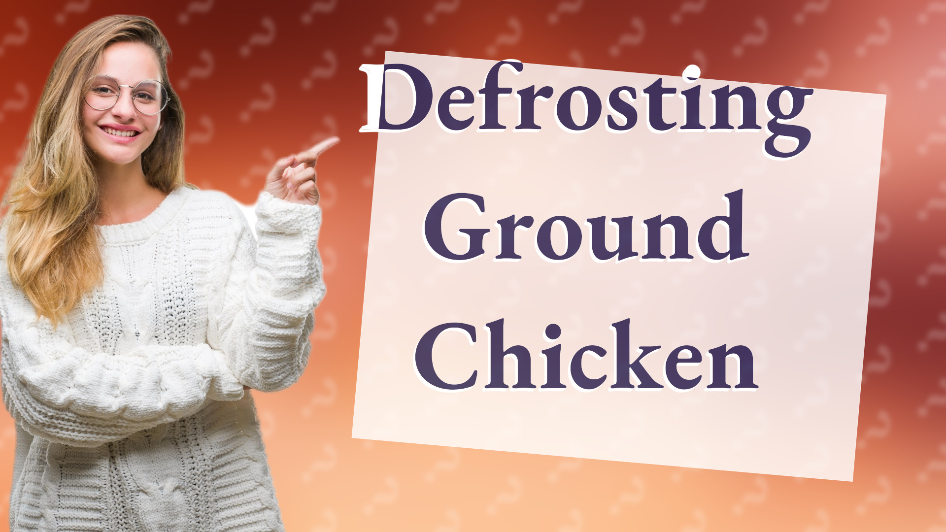 Defrosting Ground Chicken