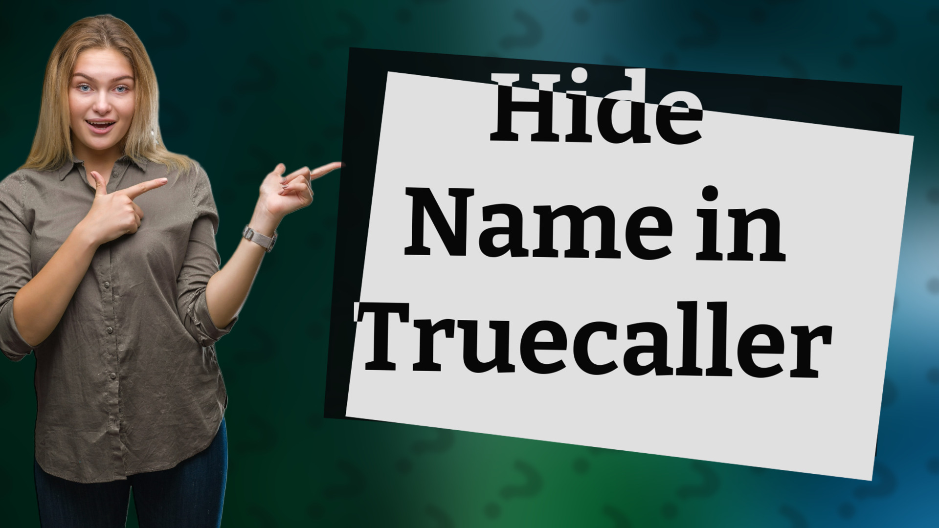 Hide Name in Truecaller