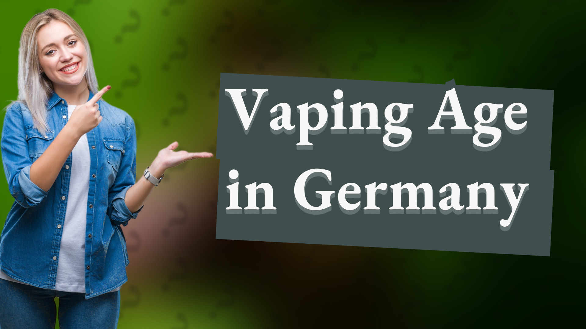 Vaping Age in Germany