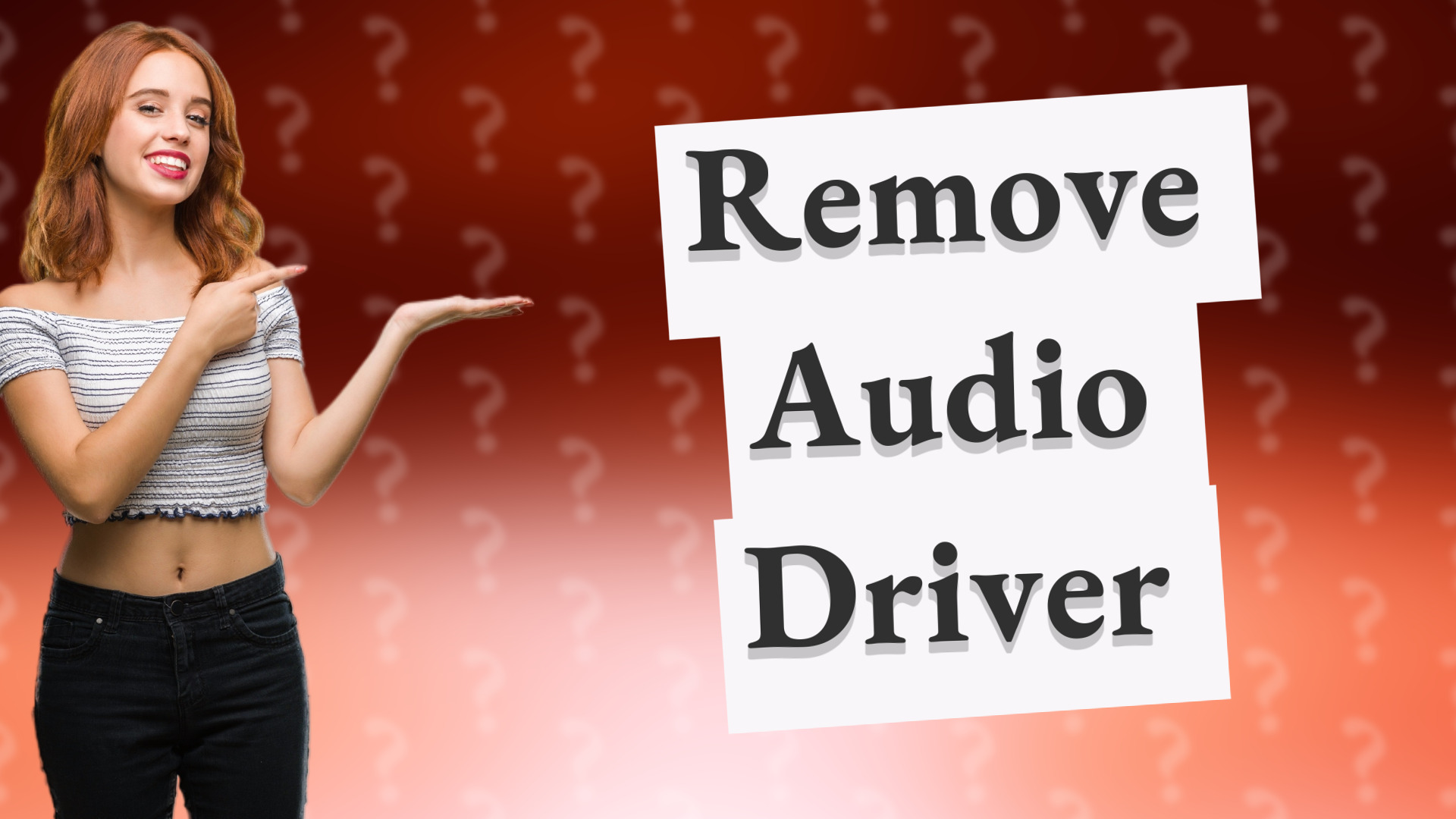 Remove Audio Driver