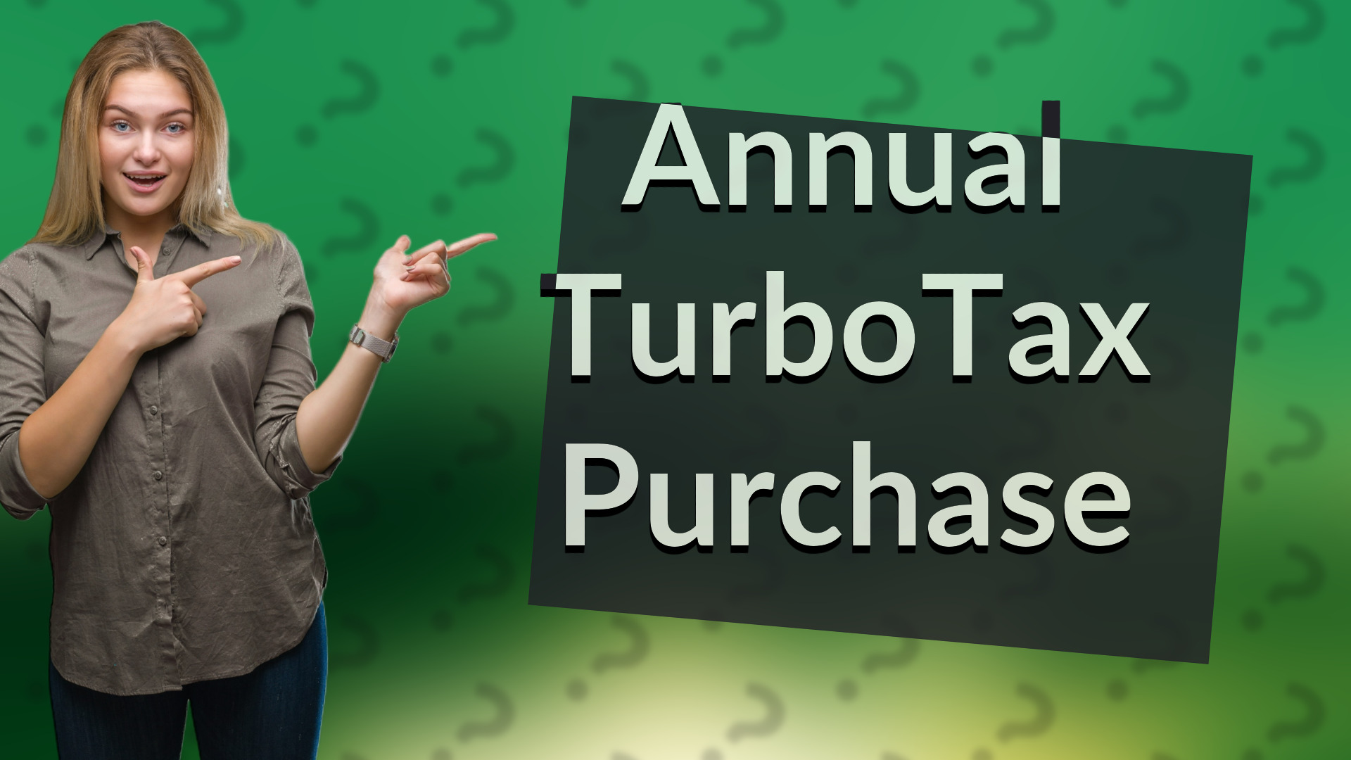 Annual TurboTax Purchase