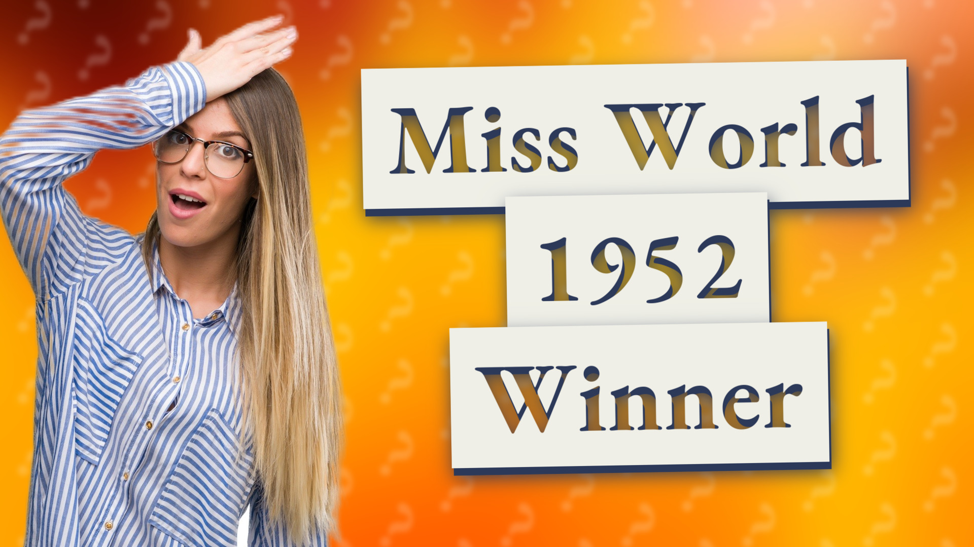 Miss World 1952 Winner