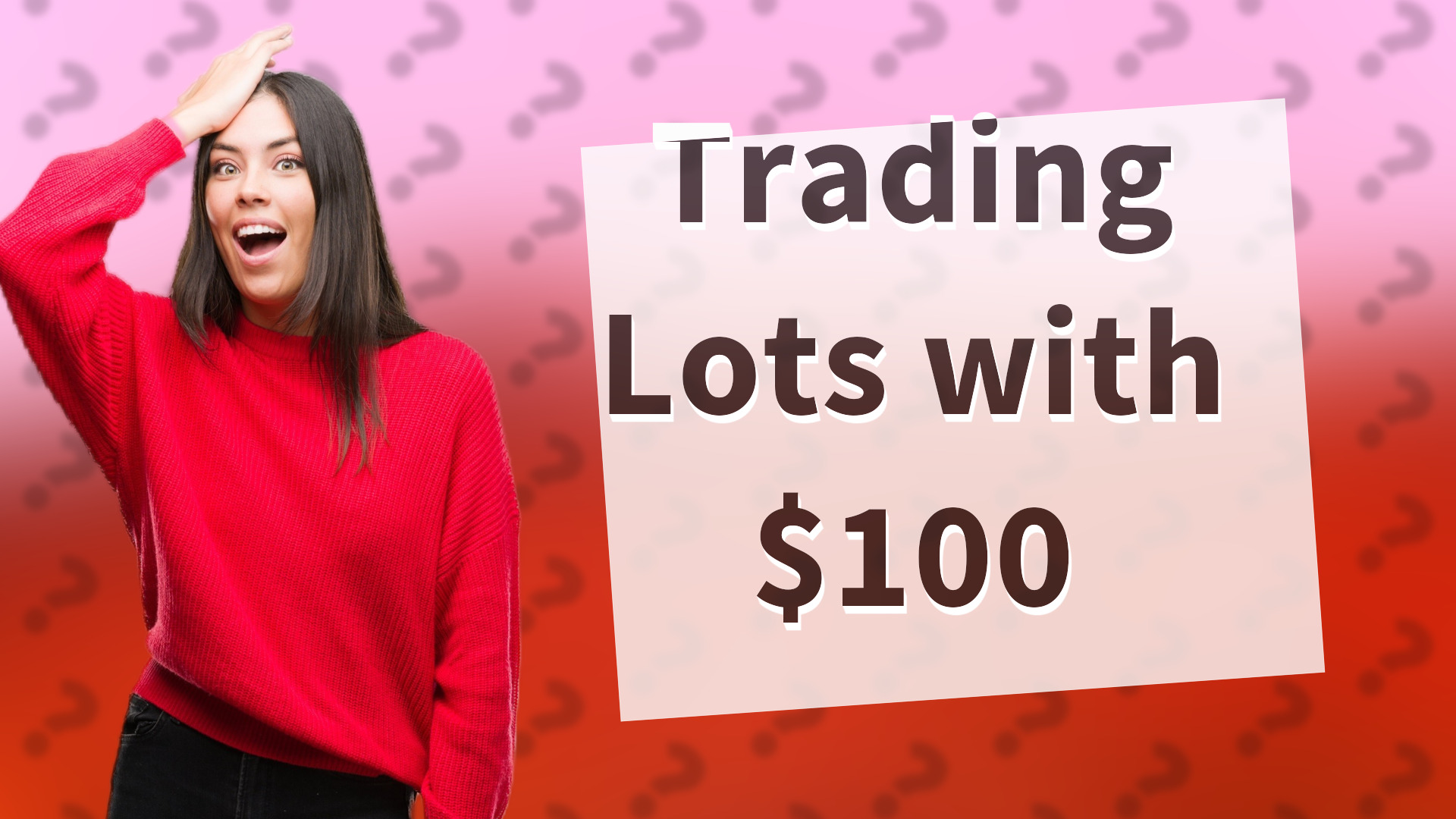 Trading Lots with $100