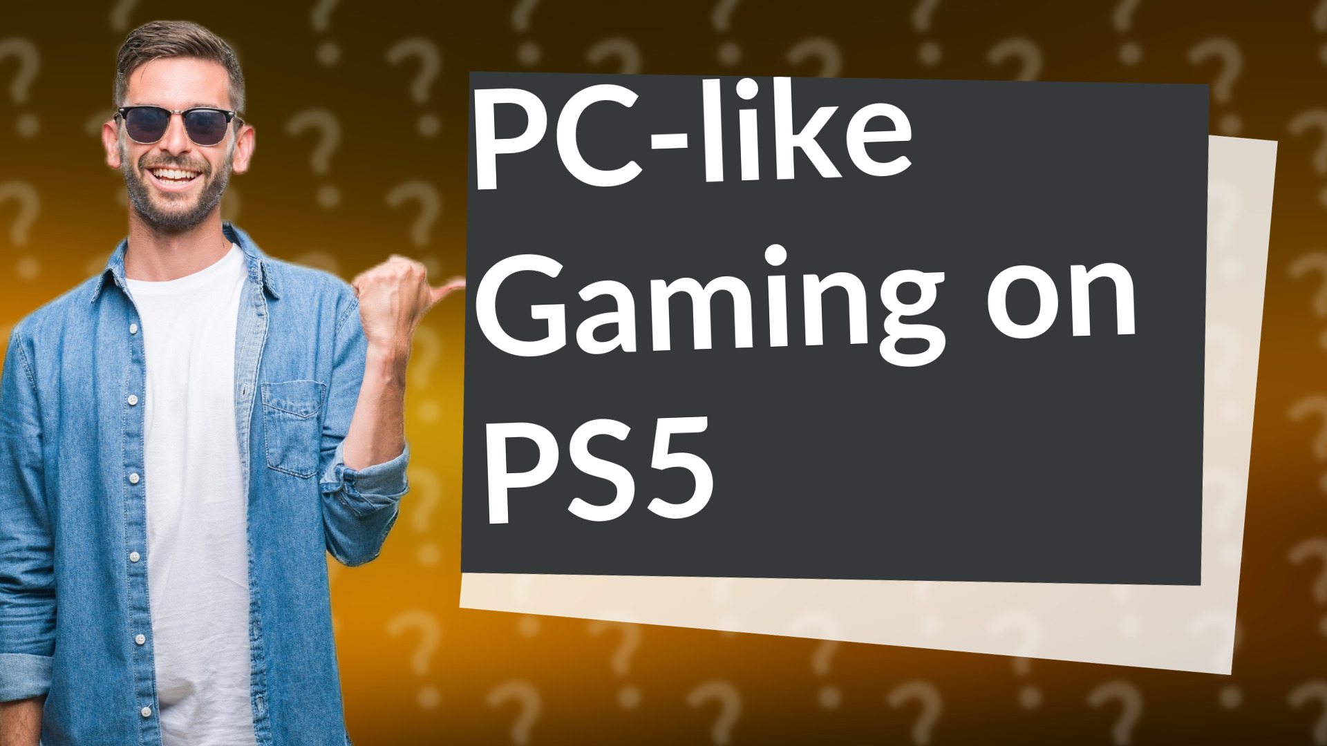 PC-like Gaming on PS5