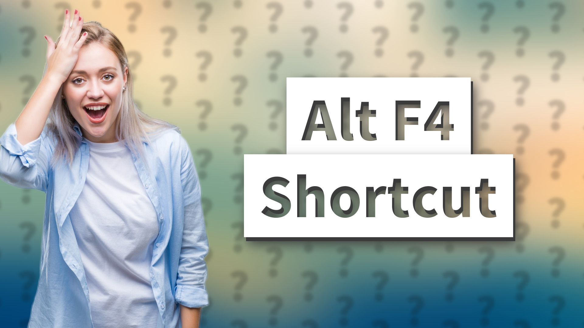 Alt F4 Shortcut