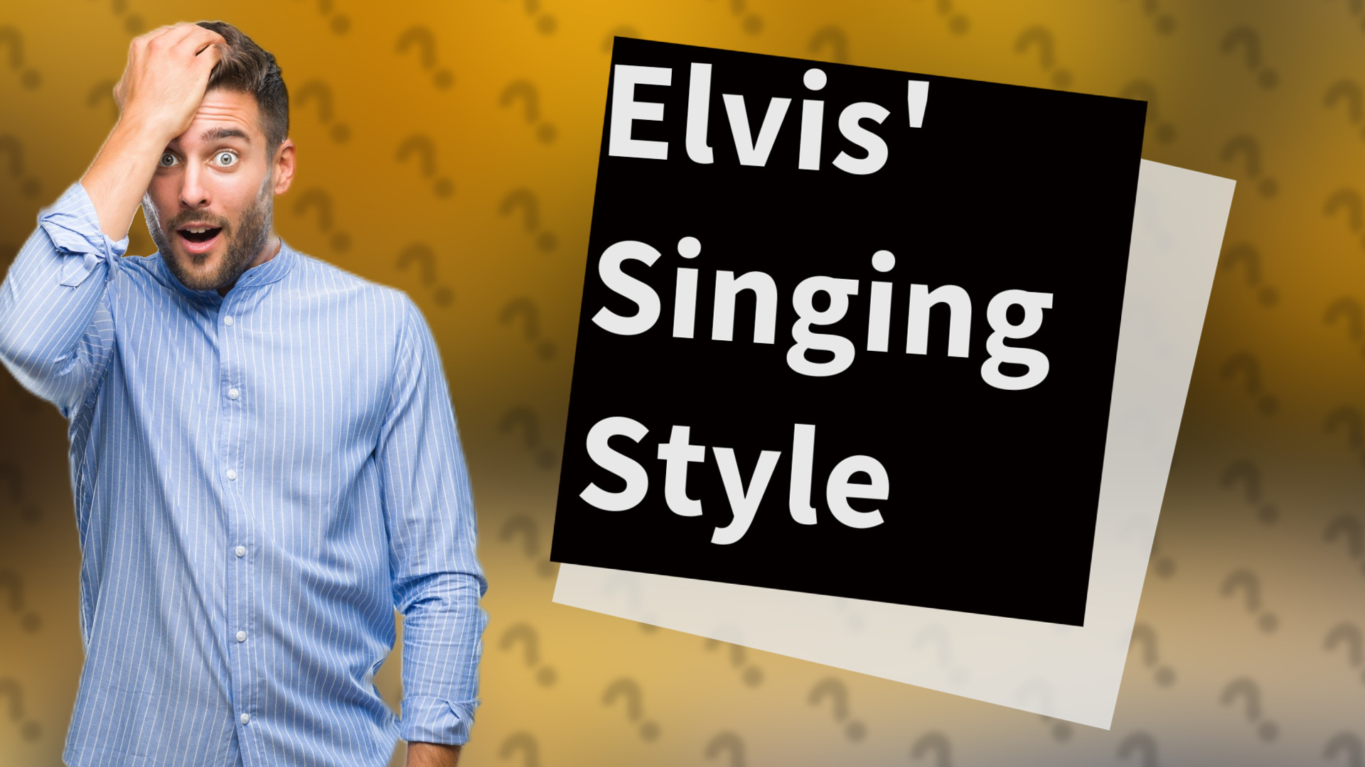Elvis' Singing Style