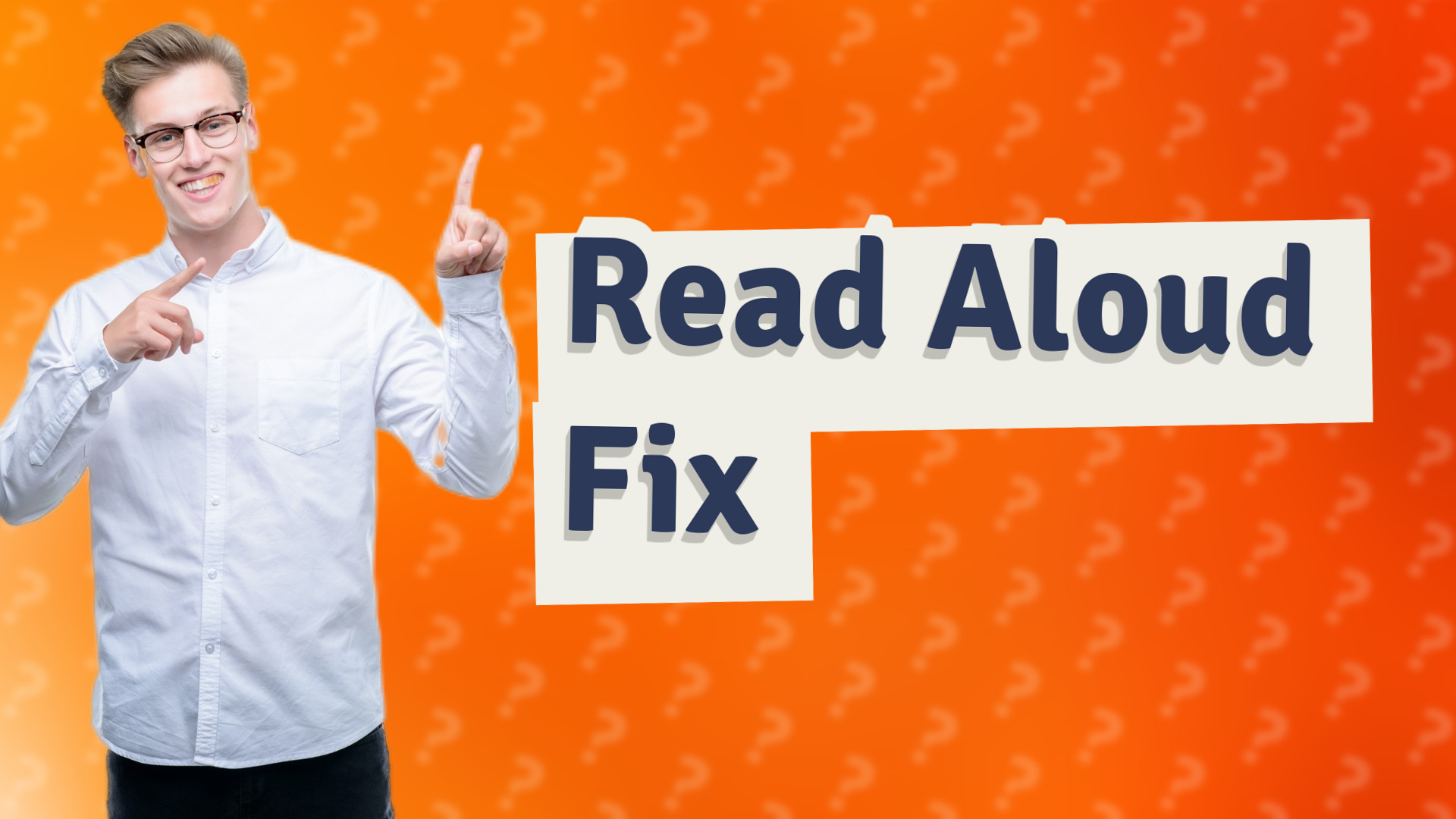 Read Aloud Fix