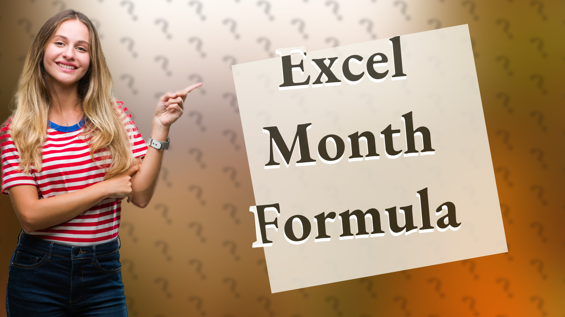 Excel Month Formula