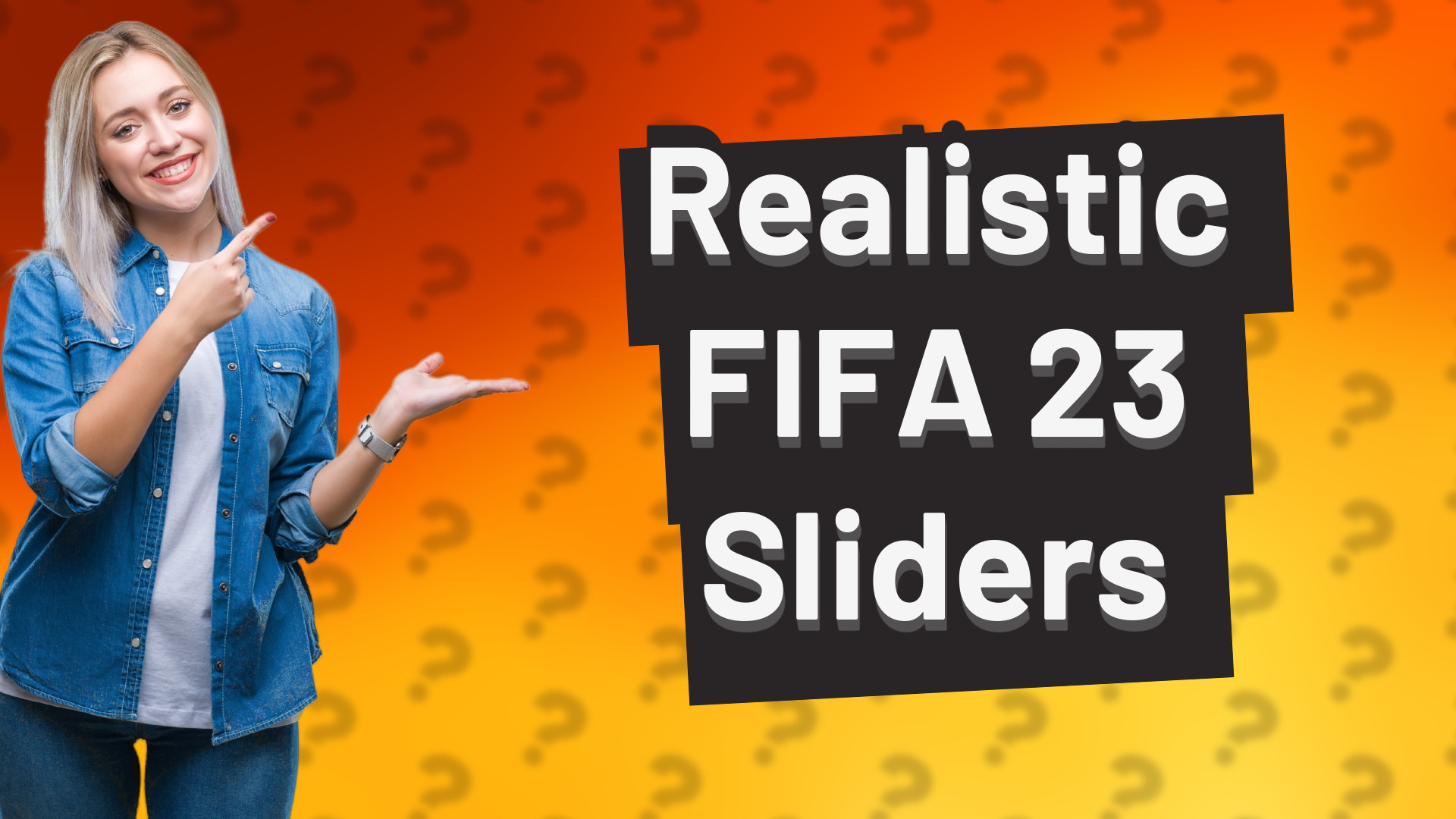 Realistic FIFA 23 Sliders