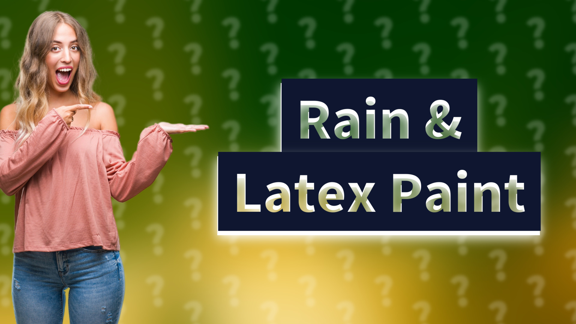 Rain & Latex Paint