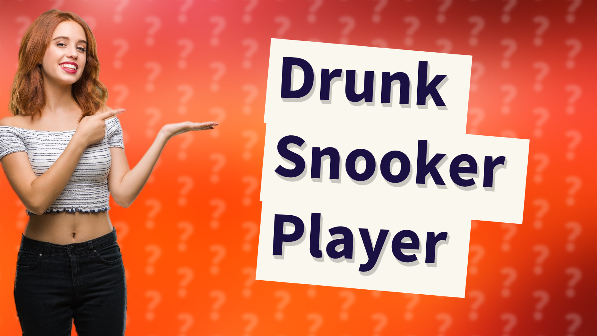 Drunk Snooker Player