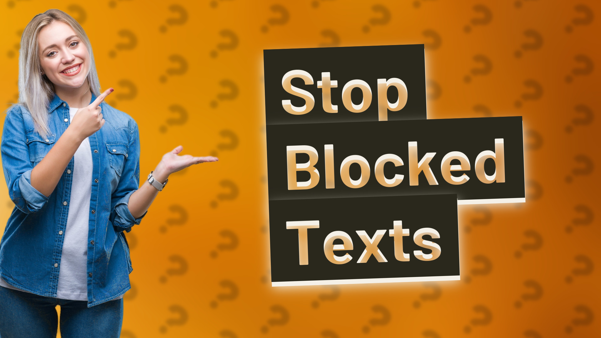 Stop Blocked Texts