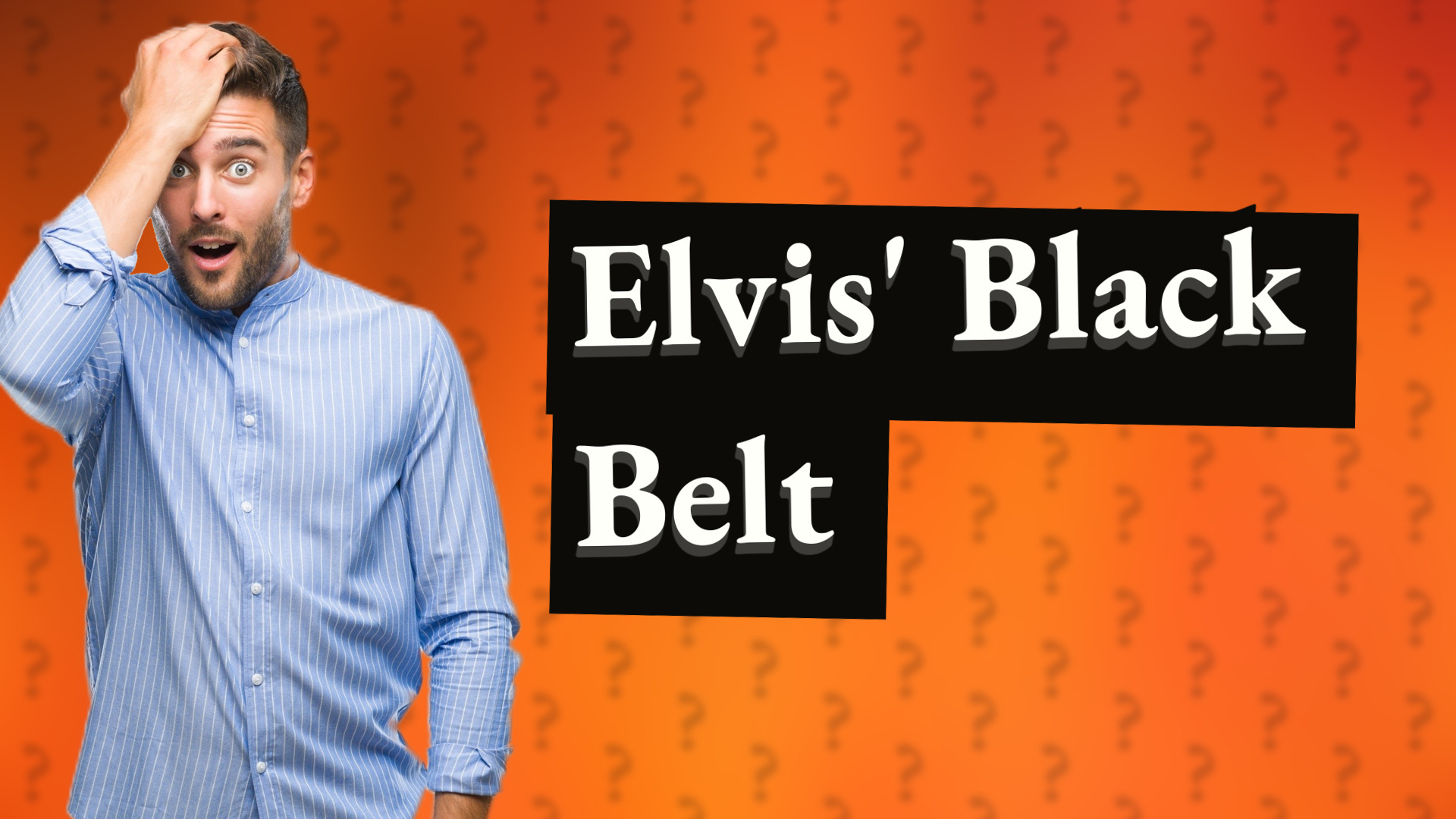 Elvis' Black Belt