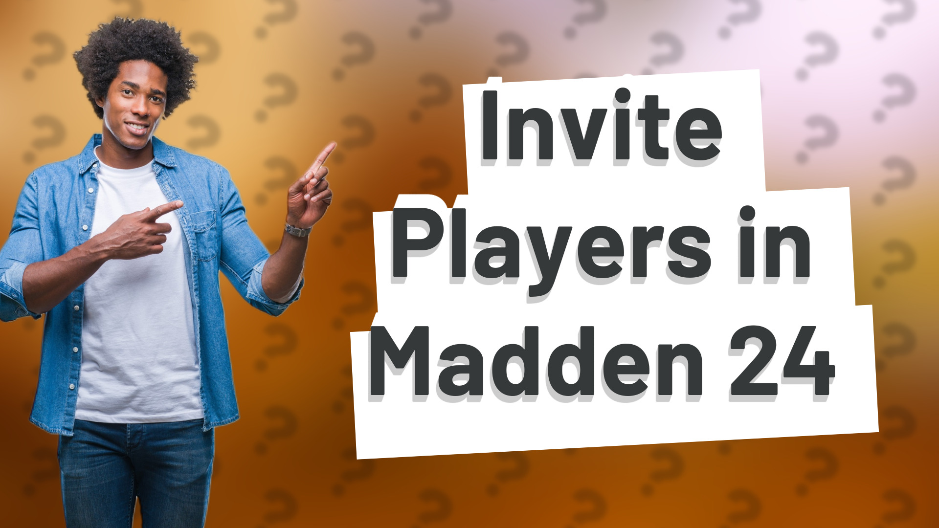 Invite Players in Madden 24