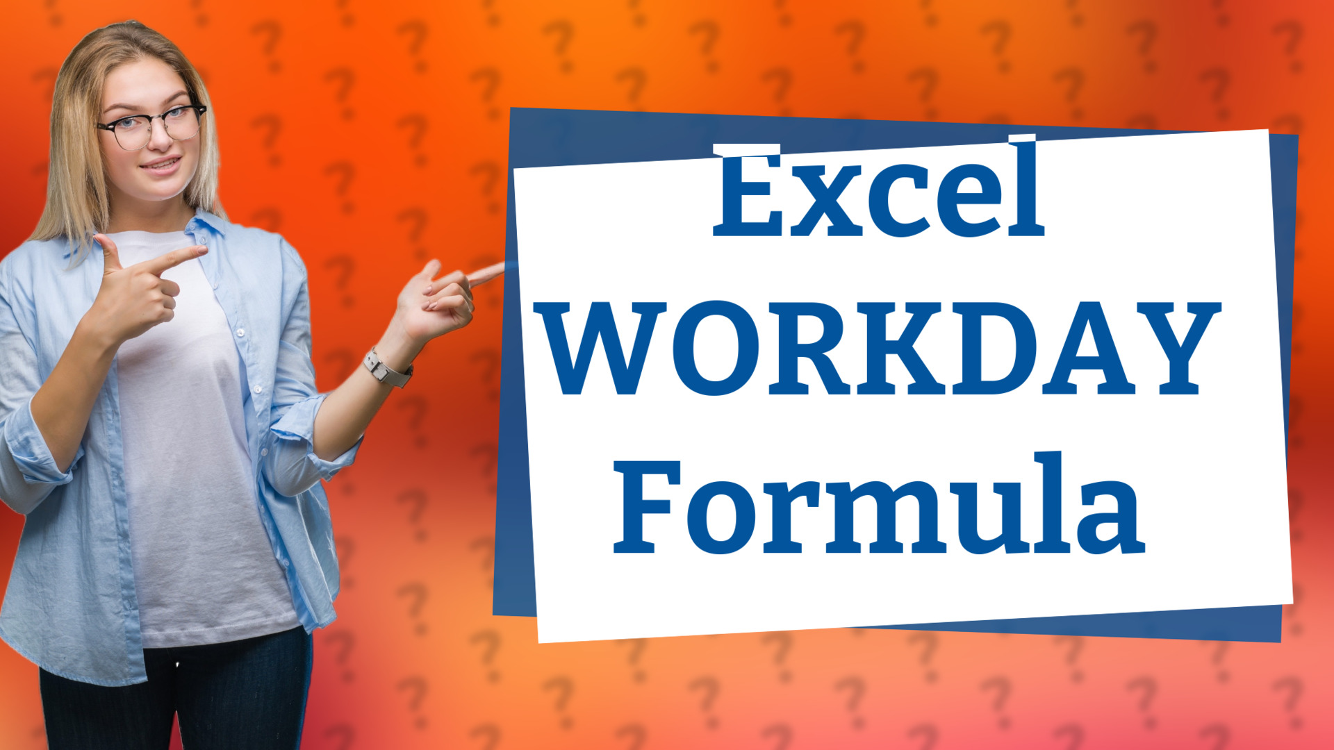 Excel WORKDAY Formula