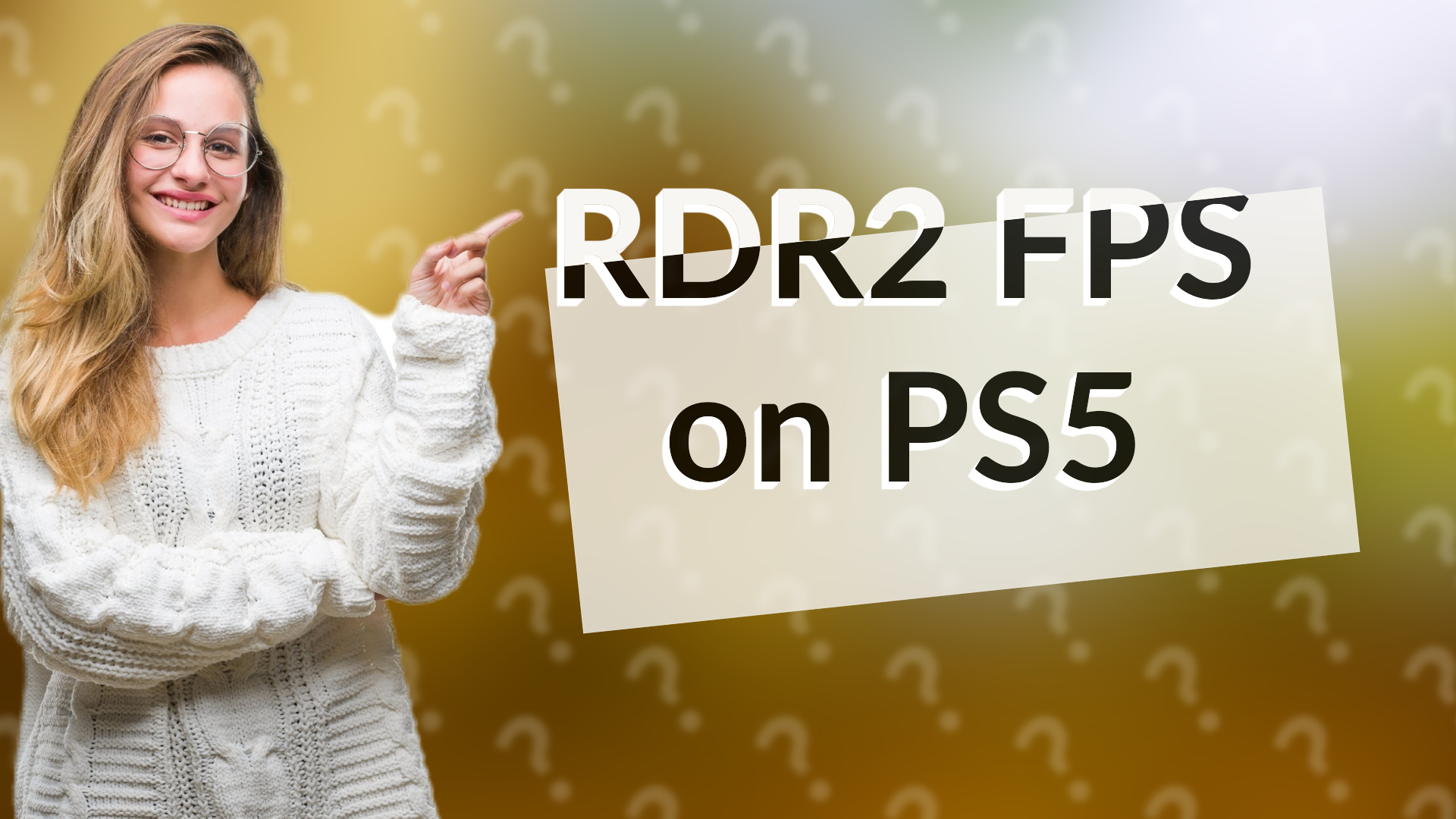 RDR2 FPS on PS5