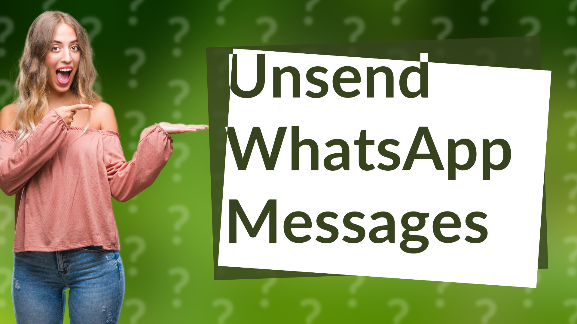 Unsend WhatsApp Messages