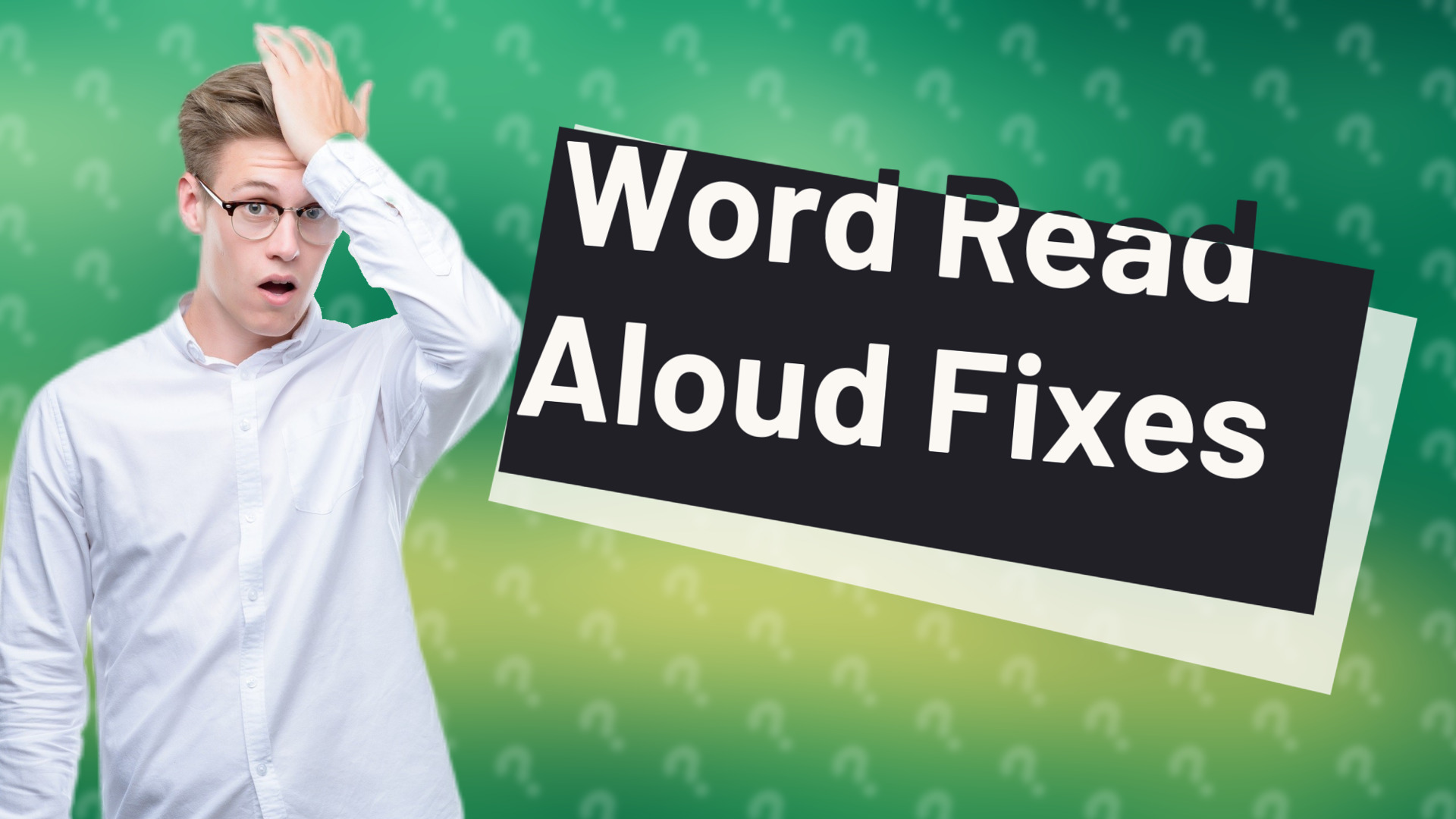 Word Read Aloud Fixes