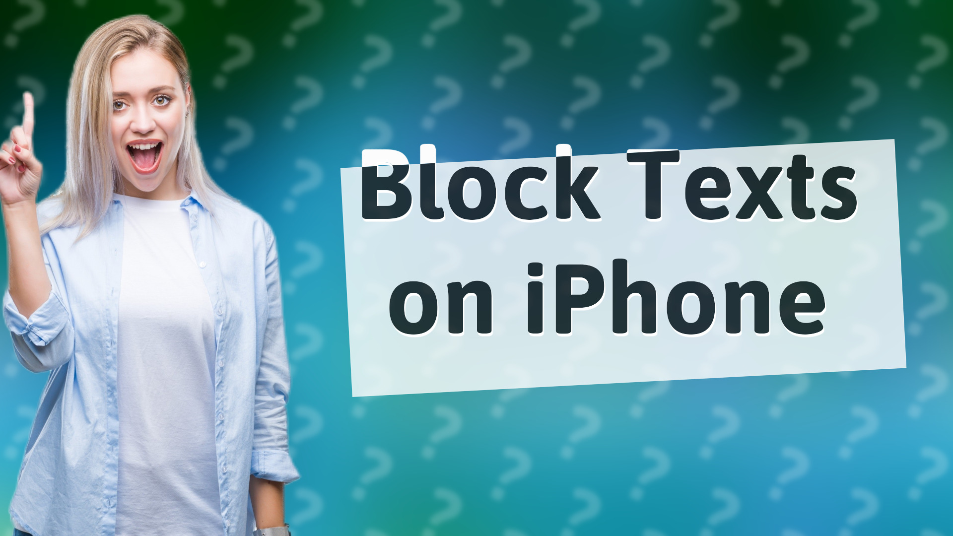 Block Texts on iPhone