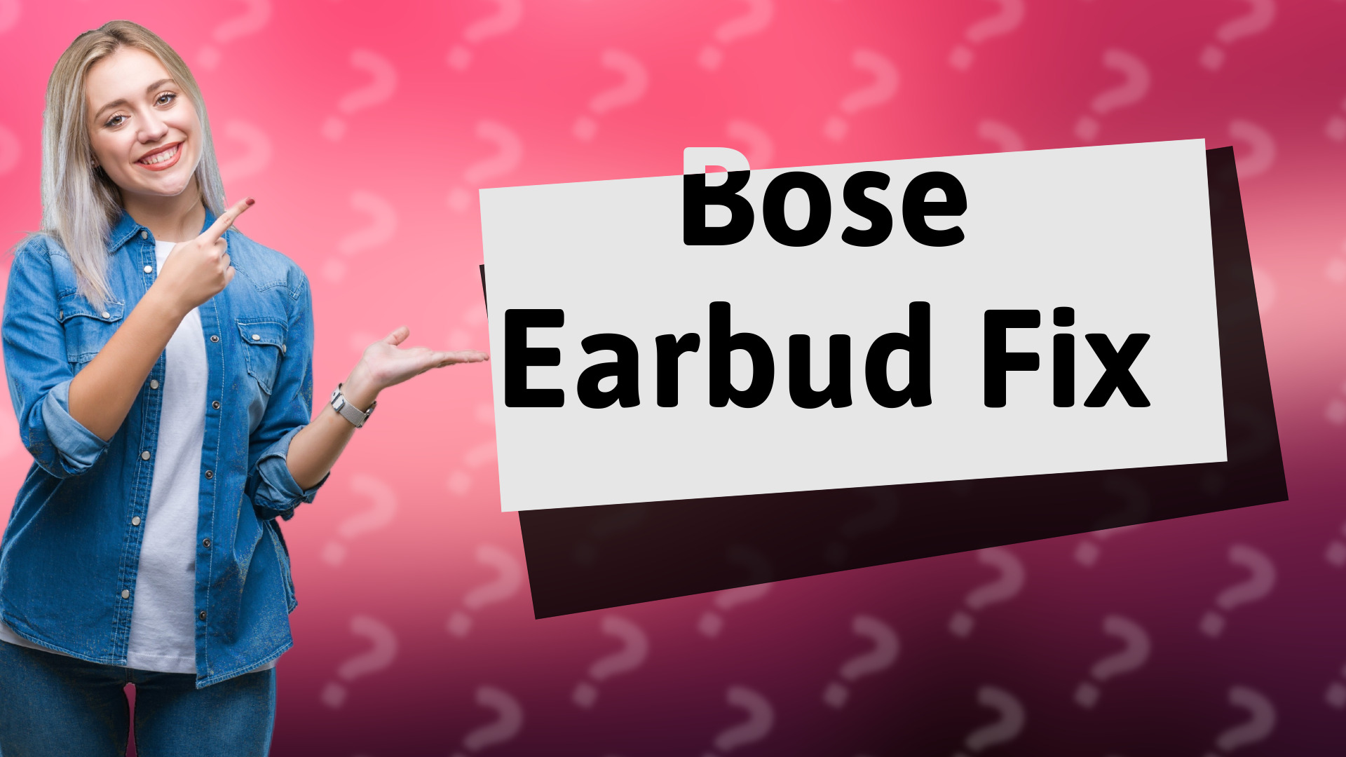 Bose Earbud Fix