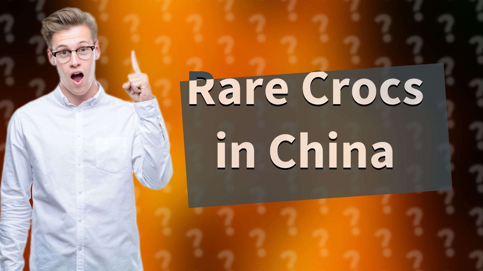 Rare Crocs in China
