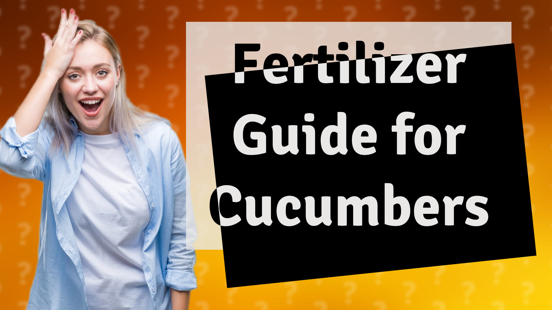 Fertilizer Guide for Cucumbers