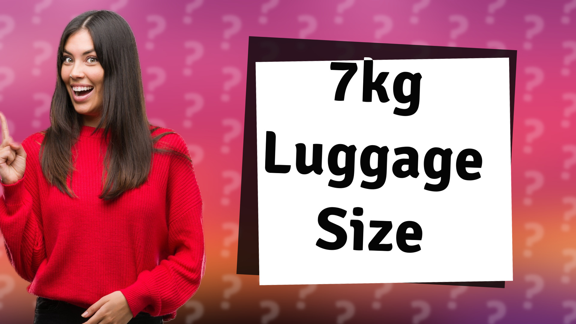 7kg Luggage Size