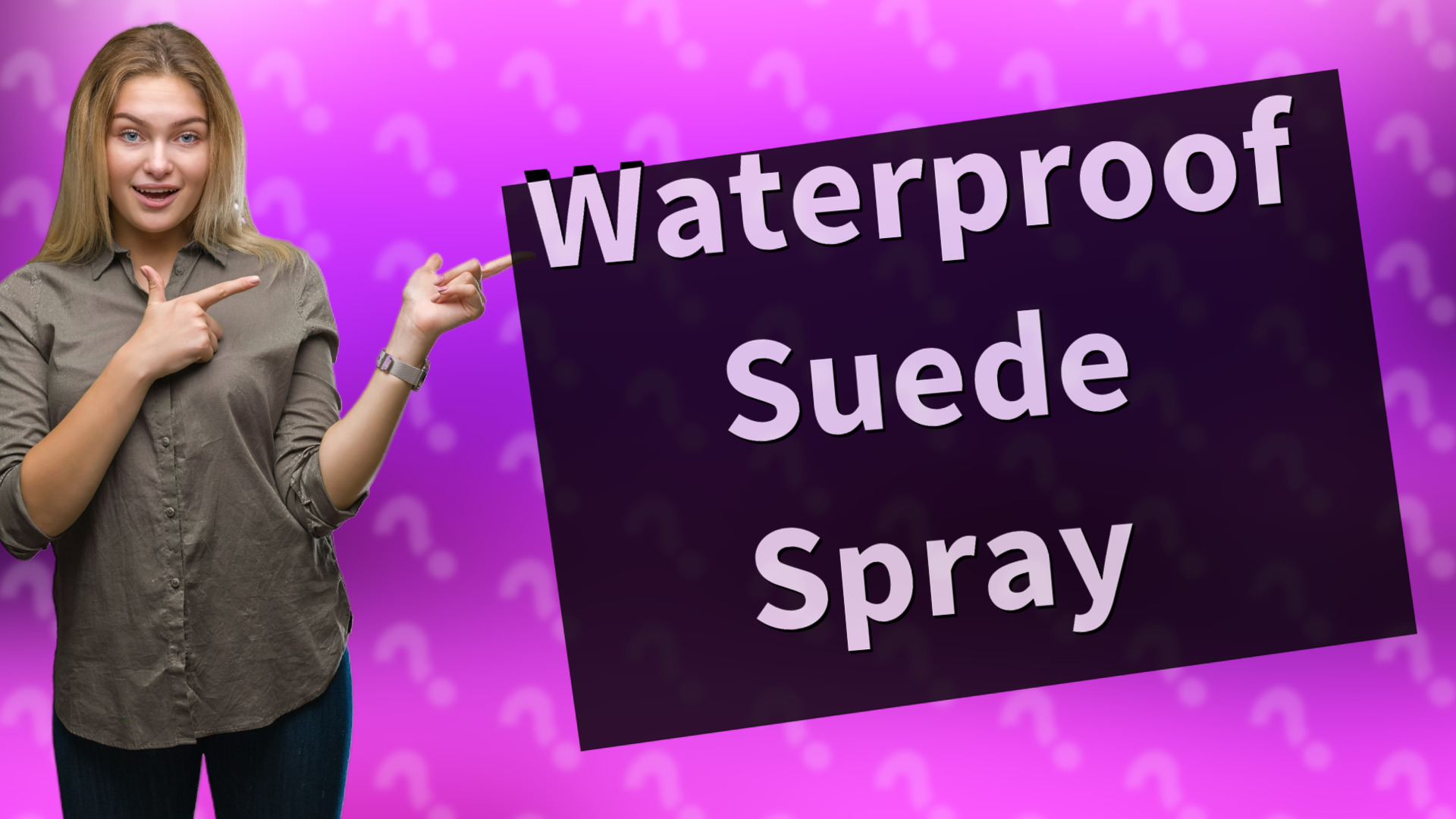 Waterproof Suede Spray