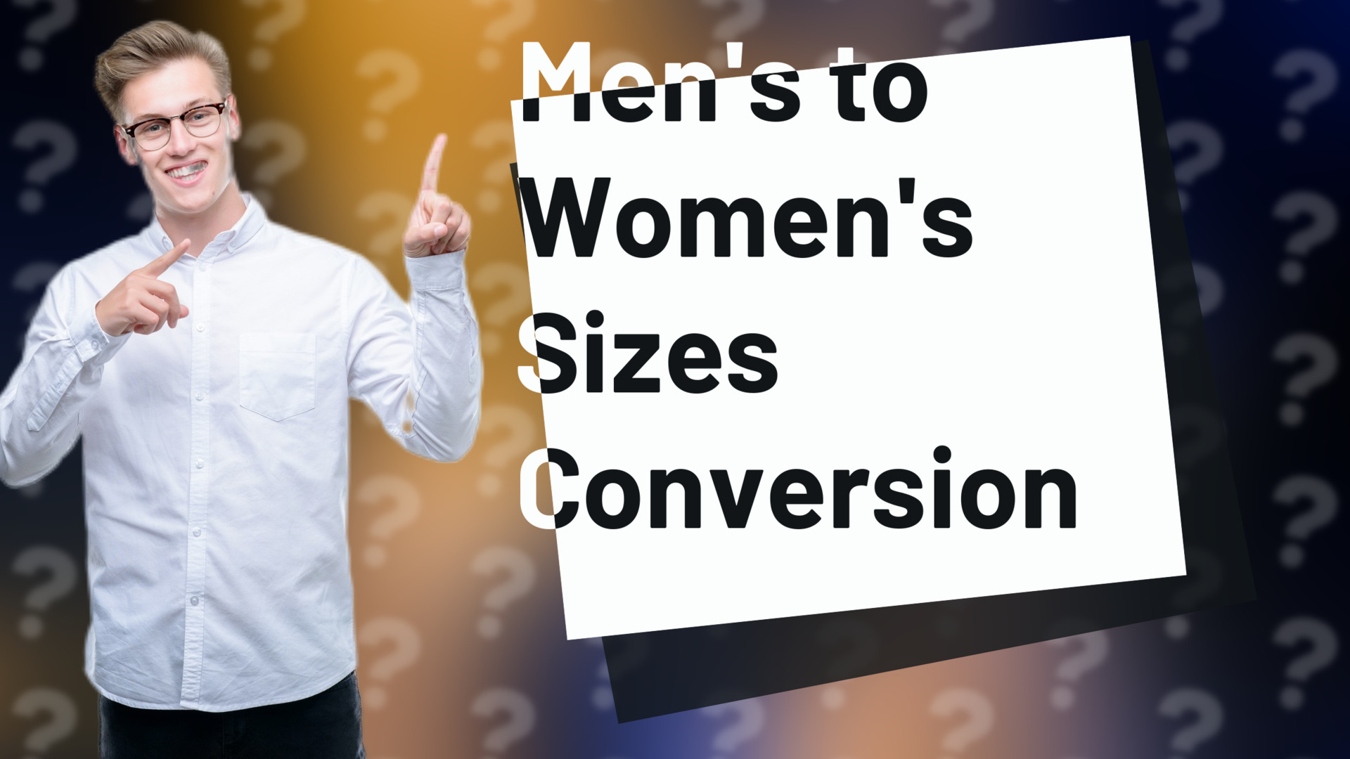 Men's to Women's Sizes Conversion