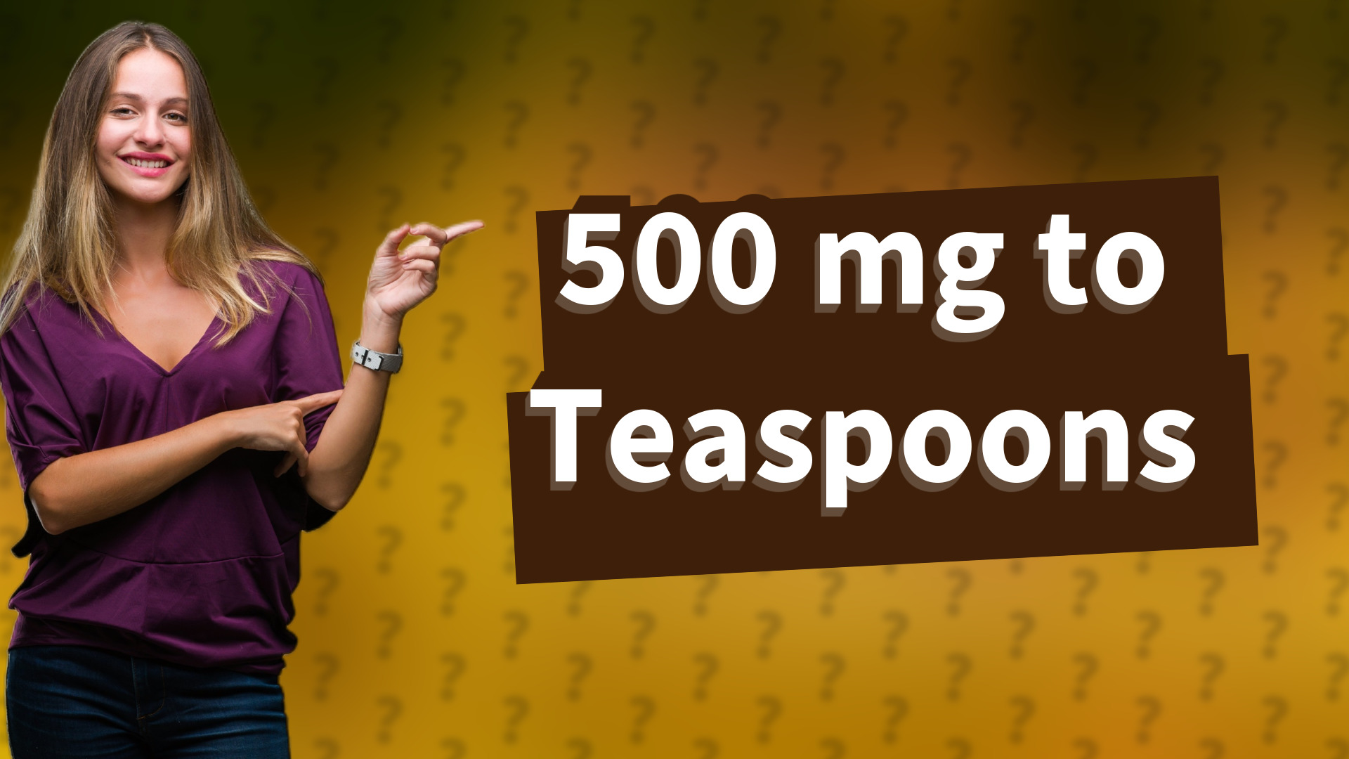 500 mg to Teaspoons