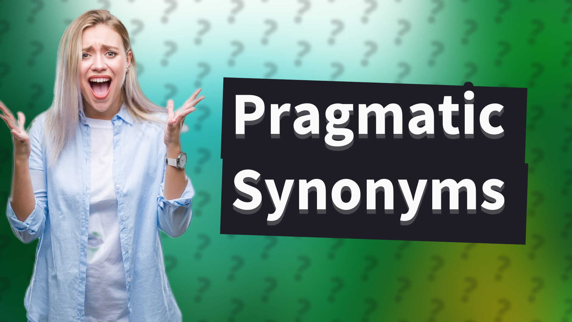 Pragmatic Synonyms