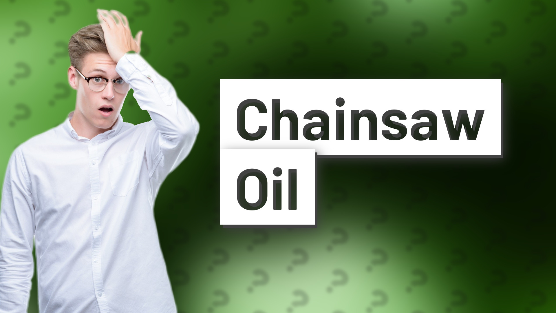 Chainsaw Oil