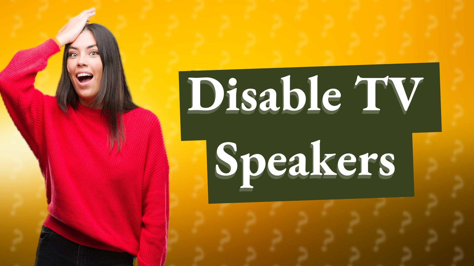 Disable TV Speakers