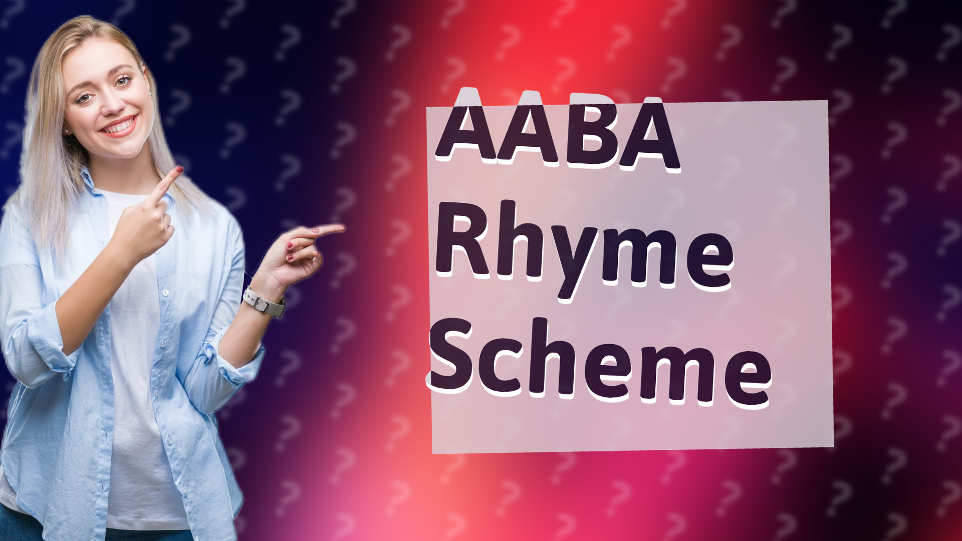 AABA Rhyme Scheme