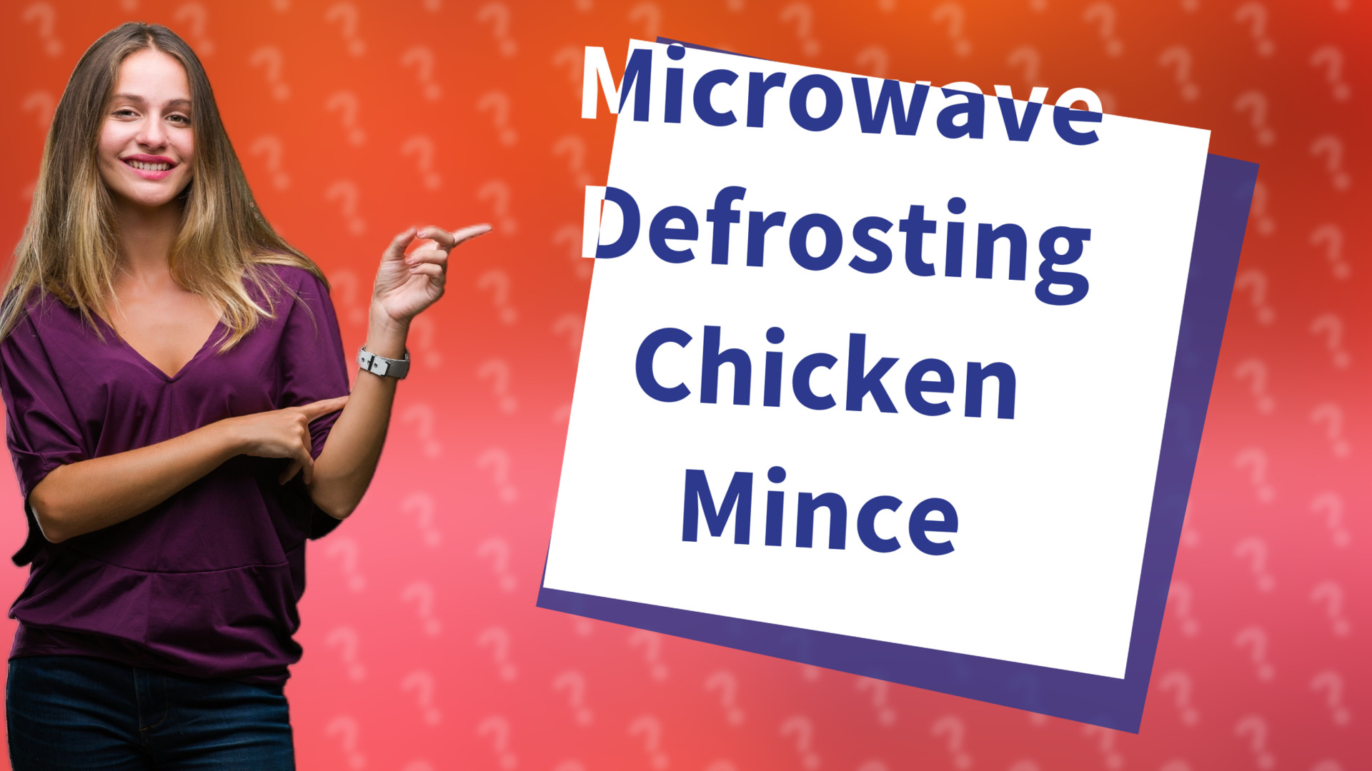 Microwave Defrosting Chicken Mince