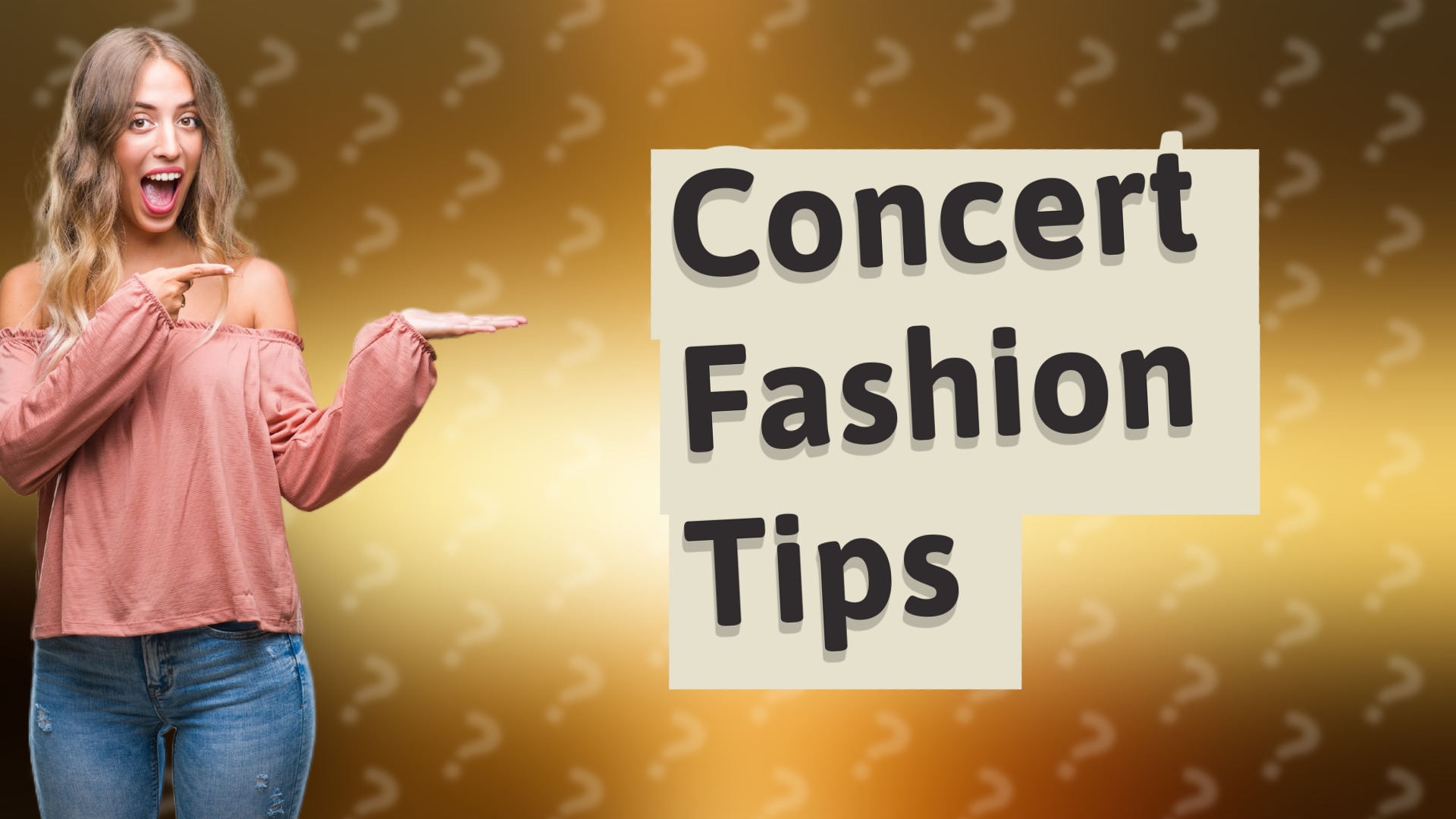 Concert Fashion Tips