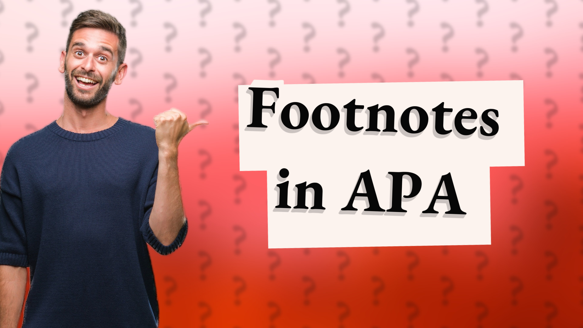Footnotes in APA