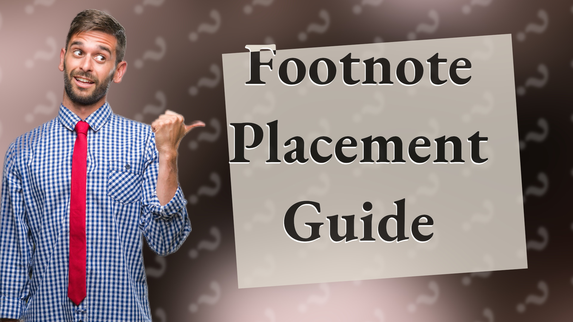 Footnote Placement Guide