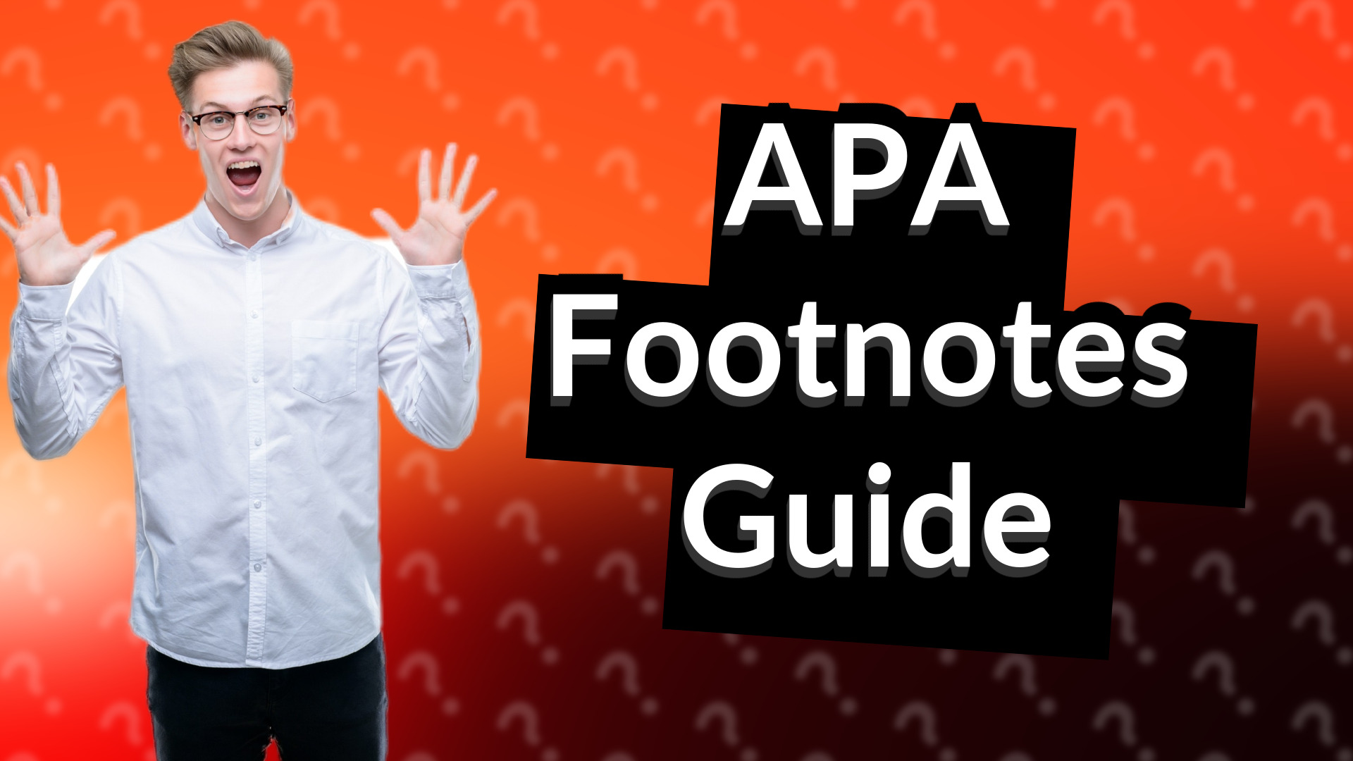 APA Footnotes Guide
