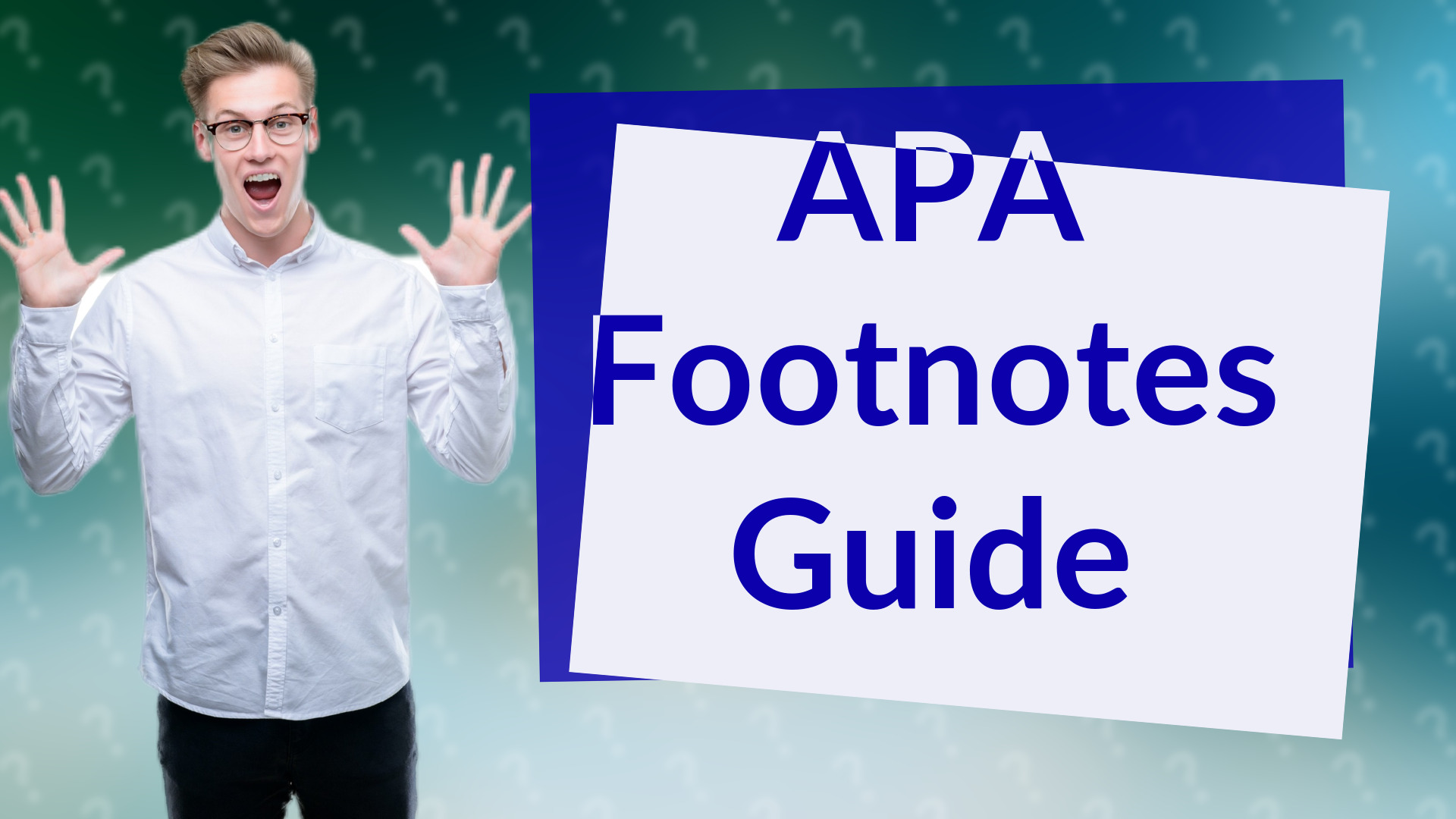 APA Footnotes Guide