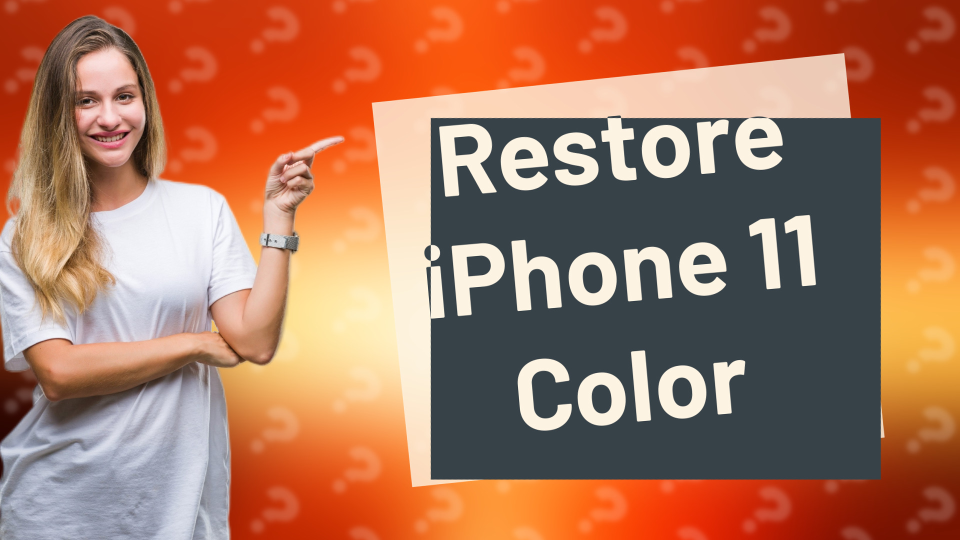 Restore iPhone 11 Color