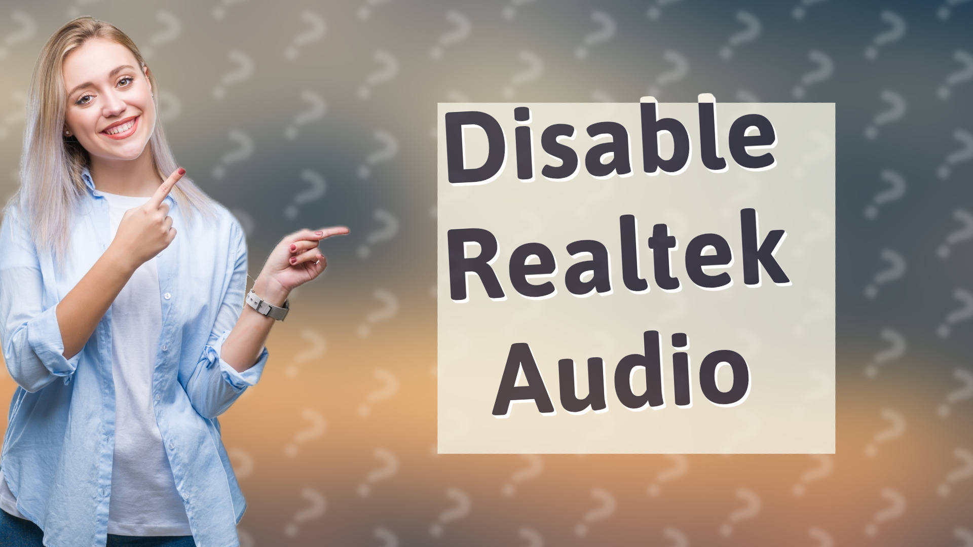 Disable Realtek Audio