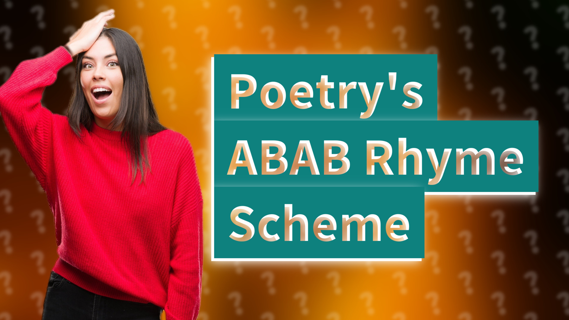 Poetry's ABAB Rhyme Scheme