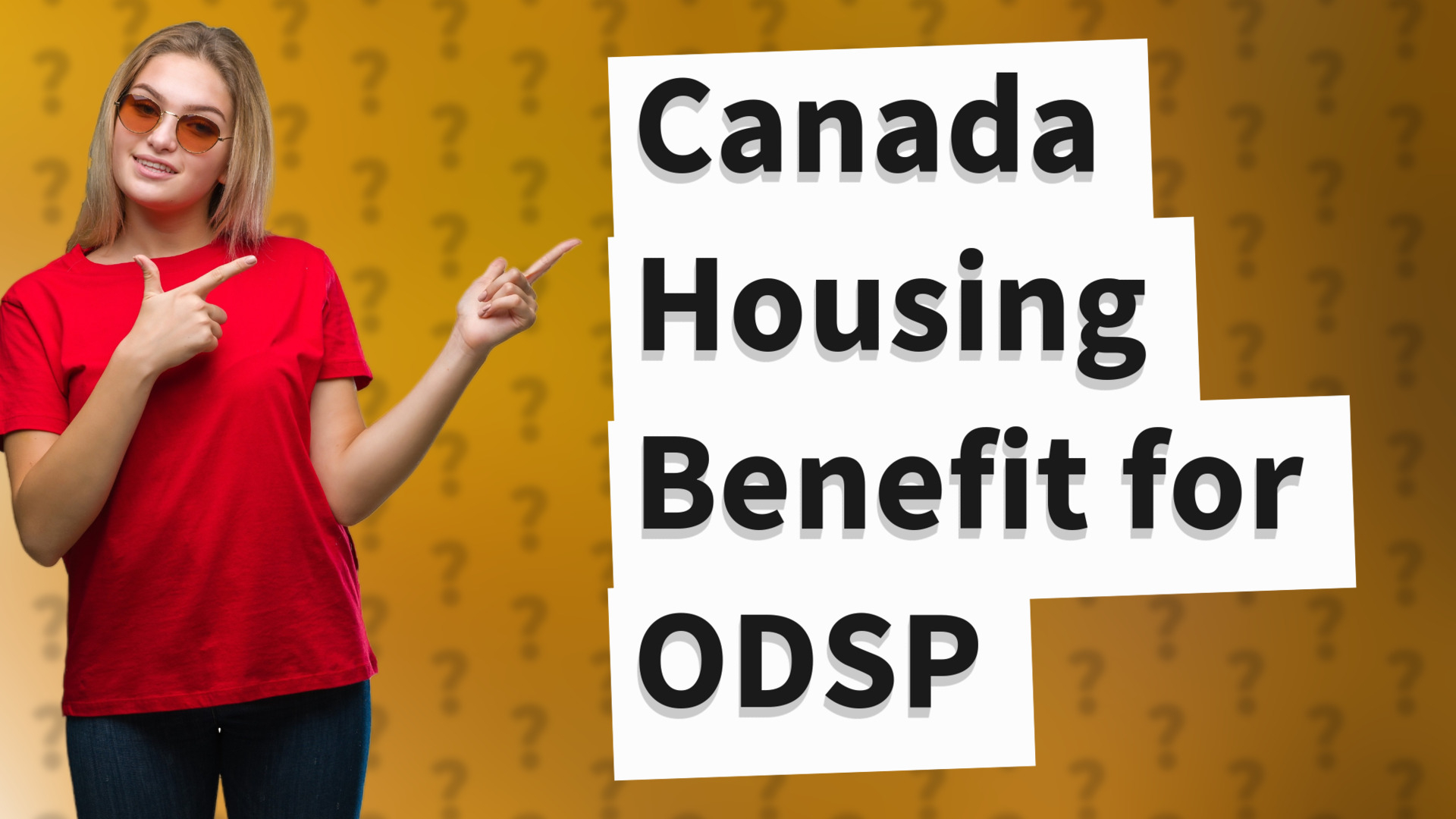Canada Housing Benefit for ODSP