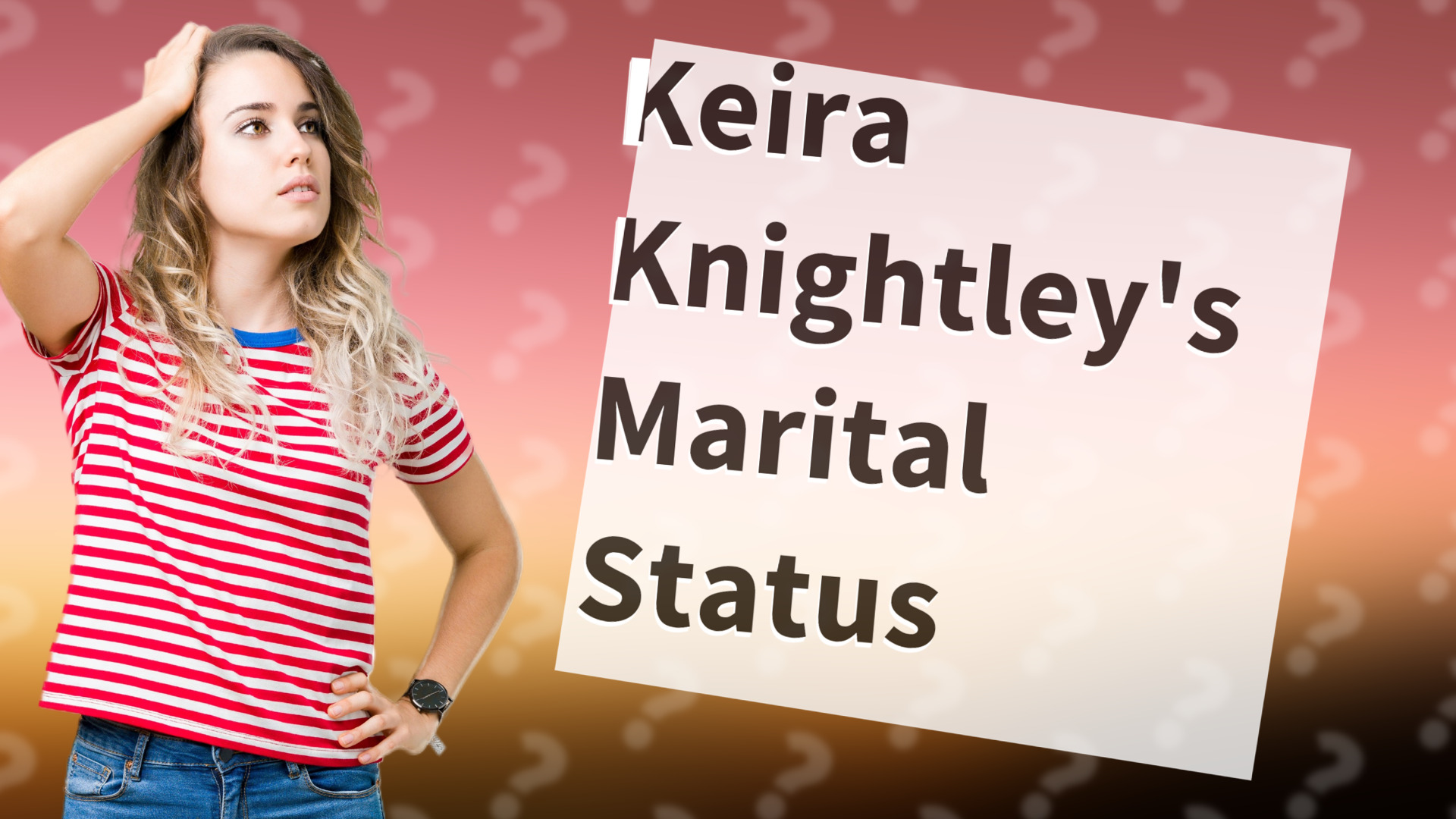 Keira Knightley's Marital Status