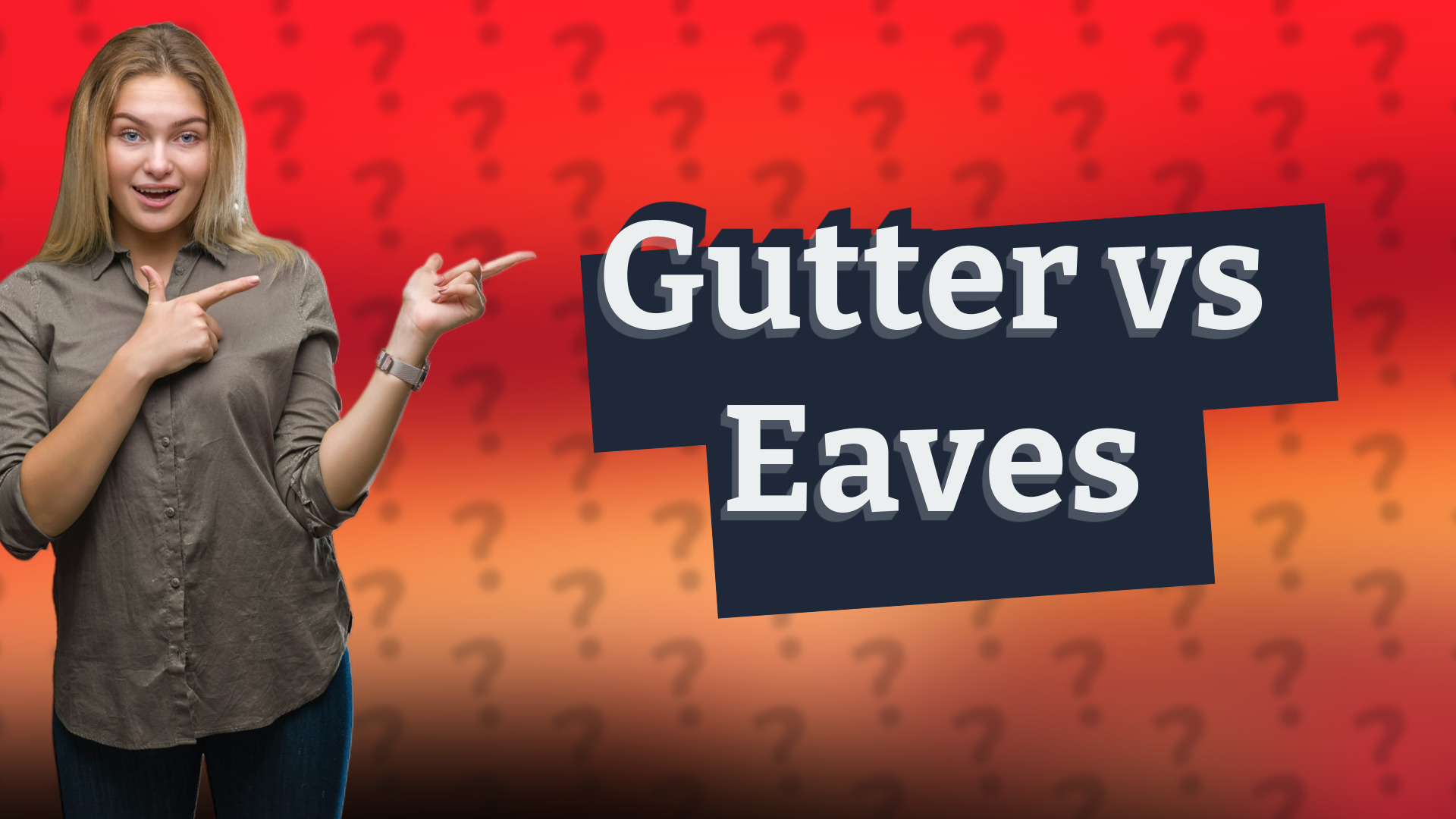 Gutter vs Eaves