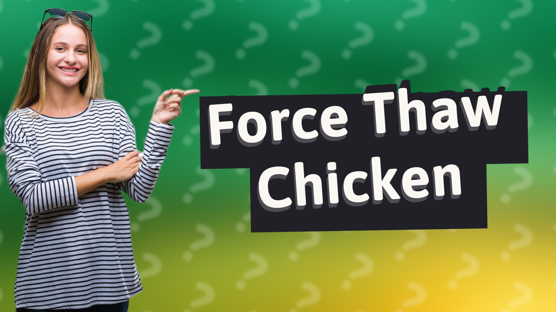 Force Thaw Chicken