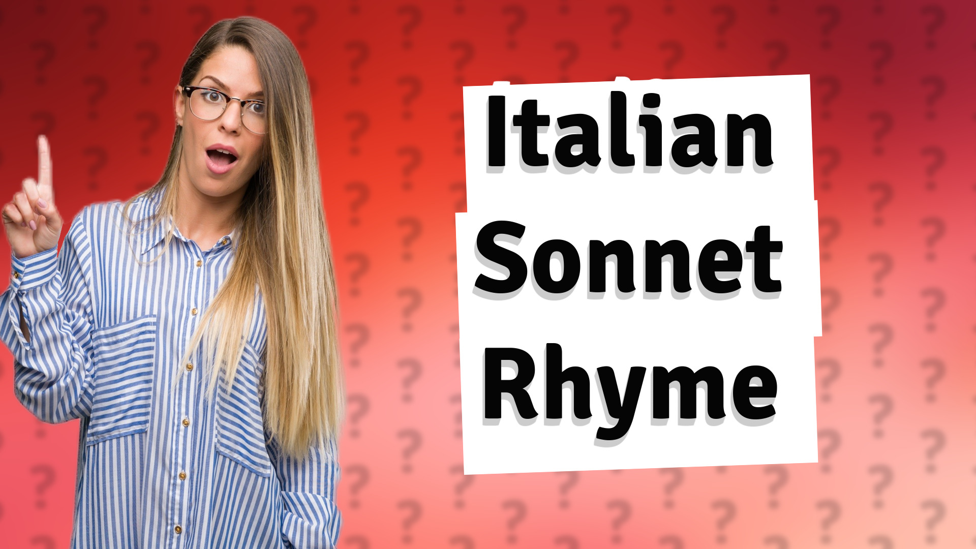 Italian Sonnet Rhyme