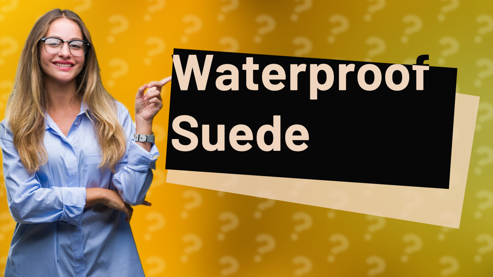 Waterproof Suede