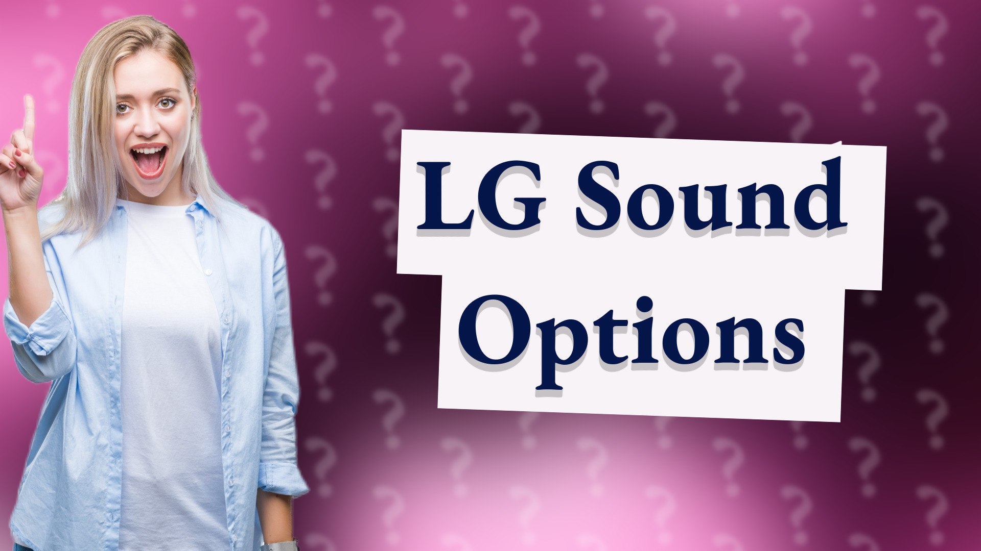 LG Sound Options